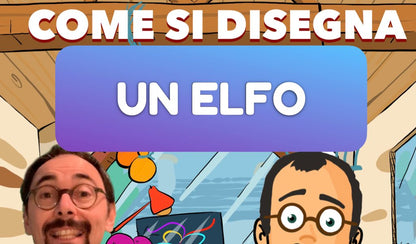 Disegnamo un elfo, una renna natalizia e un pupazzo di neve!