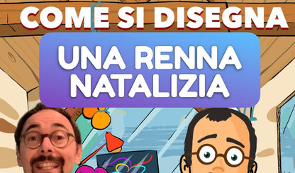 Disegnamo un elfo, una renna natalizia e un pupazzo di neve!